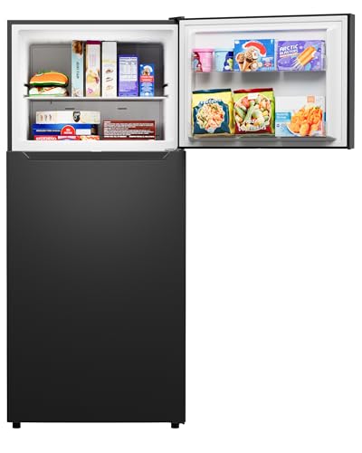 Kenmore 4661359 30" W Top Freezer Refrigerator with Adjustable Glass Shelving, Humidity Control Crispers, Quiet and Energy Efficient Inverter Compressor, Black - CookCave