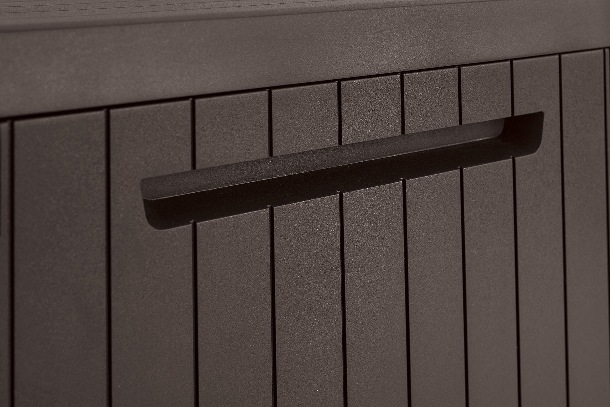 Keter City Outdoor Plastic Storage Box Garden Furniture 57.8 x 44 x 54.8 cm - Brown - CookCave