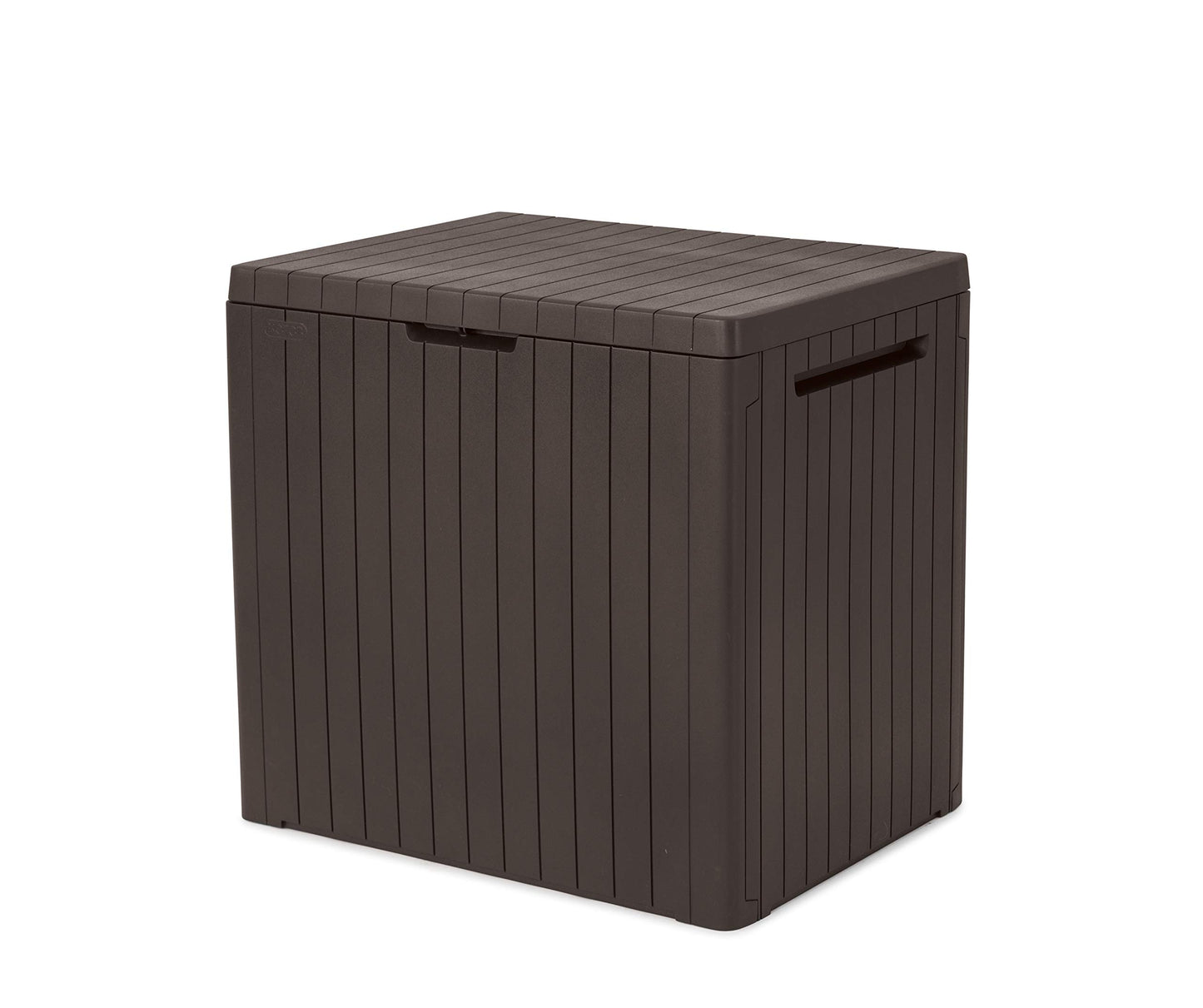 Keter City Outdoor Plastic Storage Box Garden Furniture 57.8 x 44 x 54.8 cm - Brown - CookCave