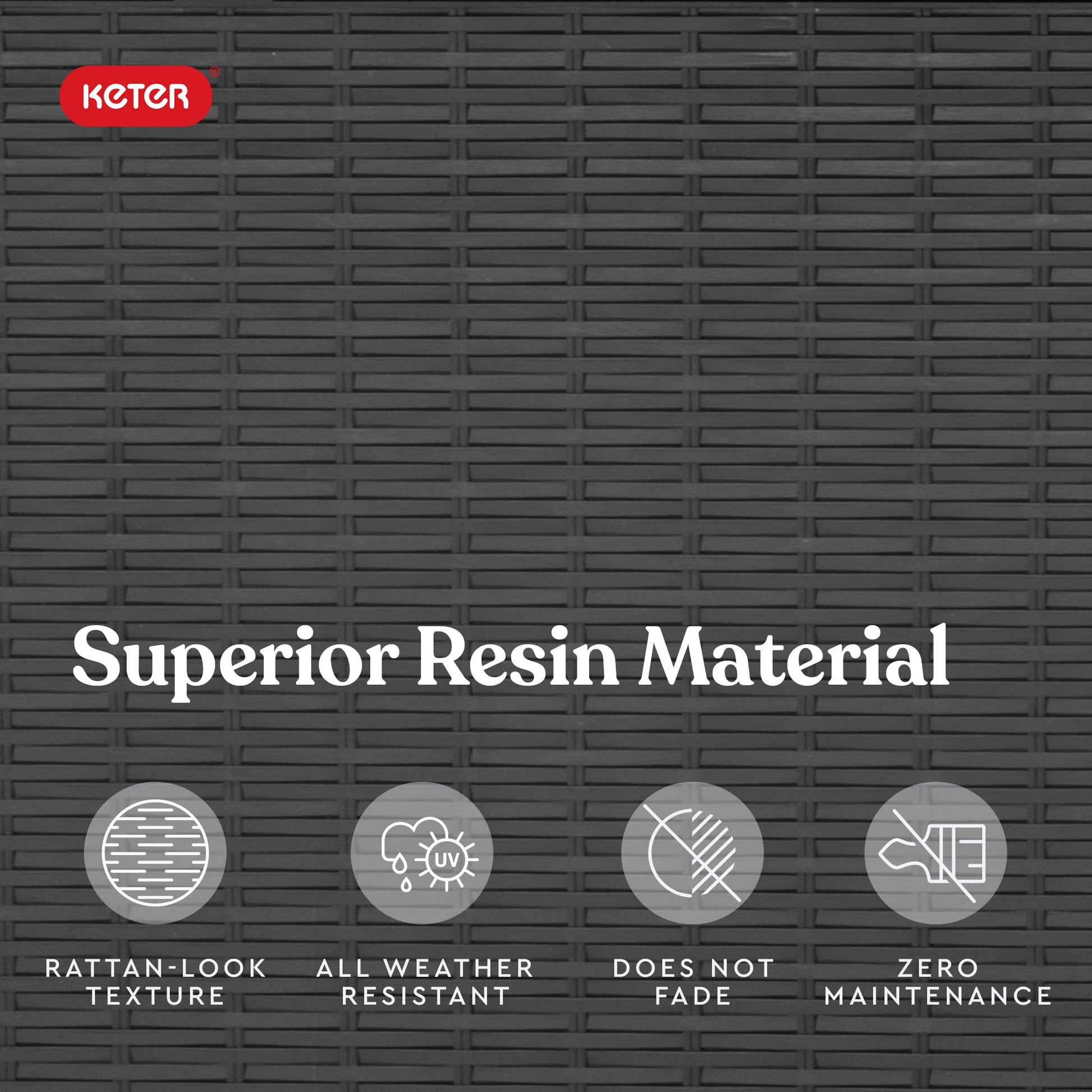 Keter Java XXL 230 Gallon Resin Large Outdoor Storage Box for Patio Storage Box, Outdoor Cushions, Garden Tools and Pool Floats, Dark Grey - CookCave