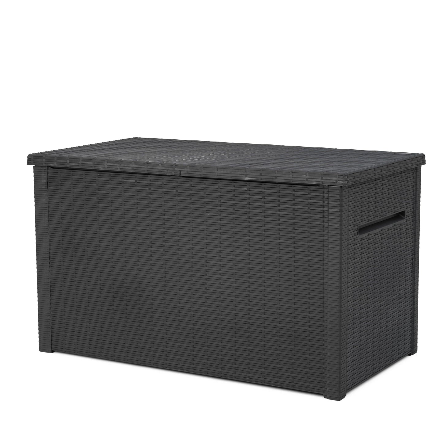 Keter Java XXL 230 Gallon Resin Large Outdoor Storage Box for Patio Storage Box, Outdoor Cushions, Garden Tools and Pool Floats, Dark Grey - CookCave