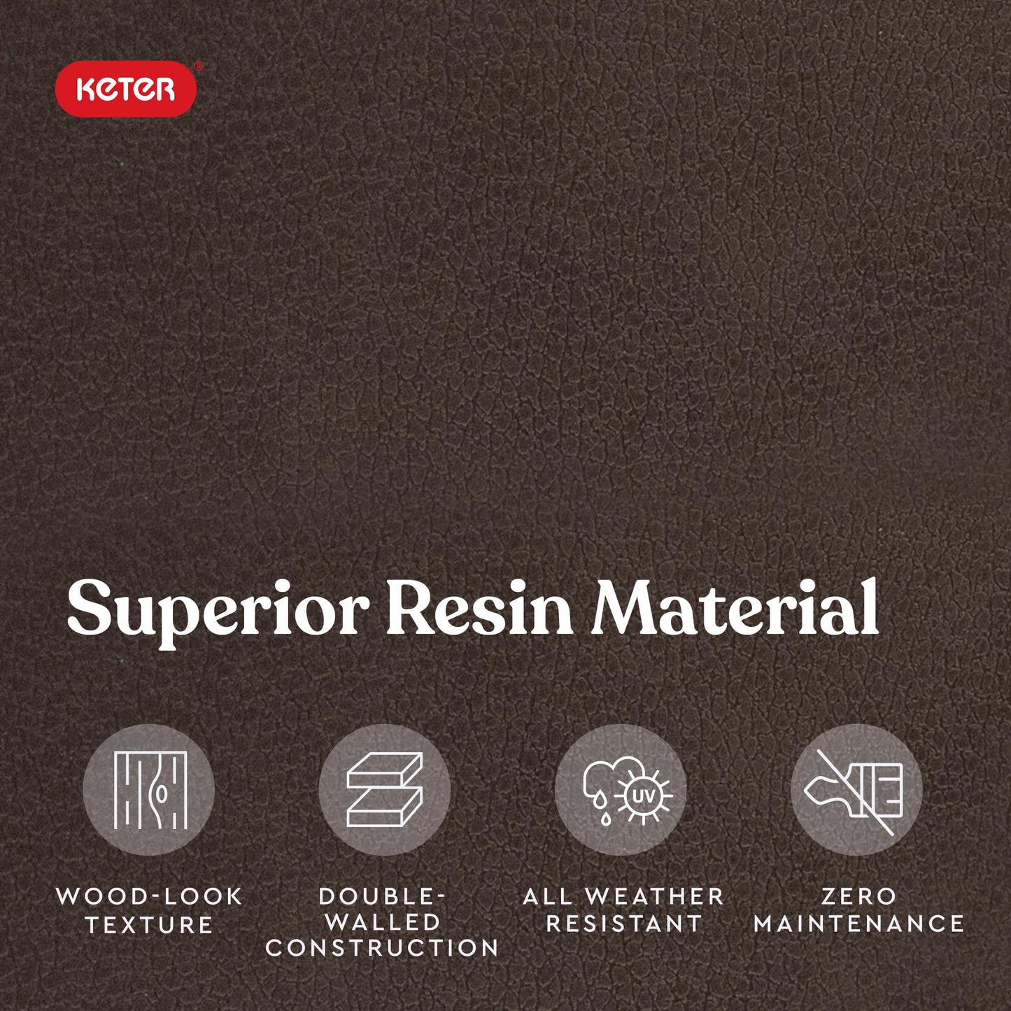 Keter Kentwood 92 Gallon Resin Deck Box-Organization and Storage for Patio Furniture Outdoor Cushions, Throw Pillows, Garden Tools and Pool Floats, Dark Grey - CookCave