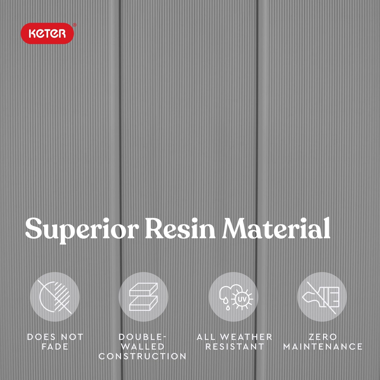 Keter Premier Tall 4.6 x 5.6 ft. Resin Outdoor Storage Shed with Shelving Brackets for Patio Furniture, Pool Accessories, and Bikes, Grey & Black - CookCave