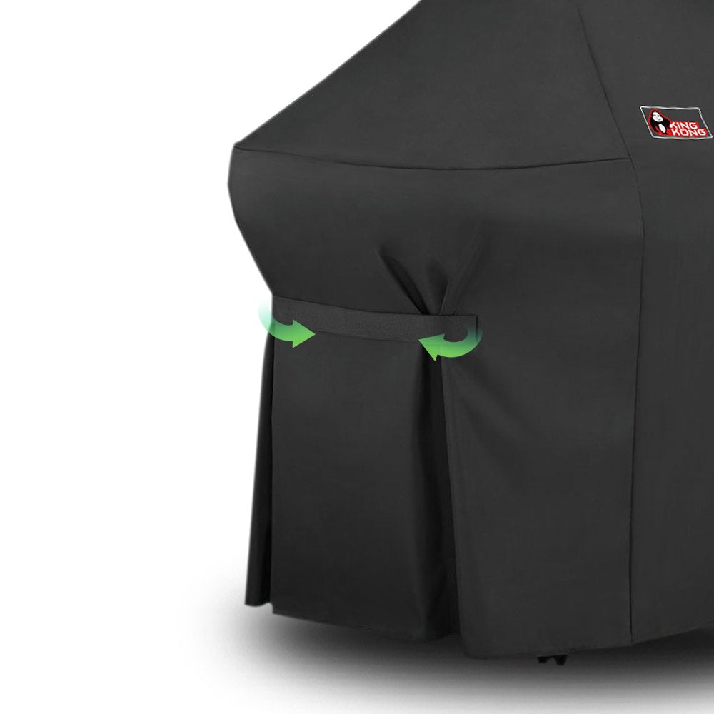 Kingkong 7108 Premium Grill Cover for Weber Summit 400-Series Gas Grills (Compared to The Weber 7108 Grill Cover) Including Grill Brush and Tongs - CookCave