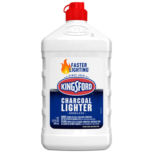 Kingsford Odorless Charcoal Lighter Fluid for BBQ Charcoal 32 Fluid Ounces (Package May Vary) - CookCave