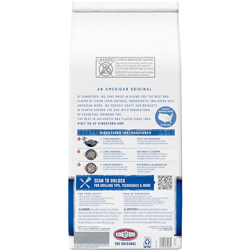 Kingsford Original Charcoal Briquettes, BBQ Charcoal for Grilling, 16 Pounds (Package May Vary) - CookCave