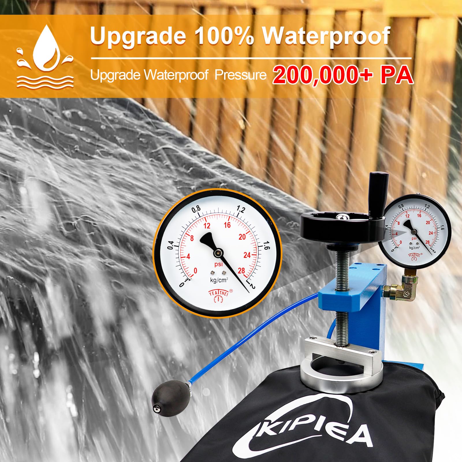 Kipiea Waterproof Patio Lounge Chair Covers for Outdoor Furniture, Heavy Duty Outdoor Chaise Lounge Cover with Anti UV and No Tears, No Fading (80"D x 28"W x 30"H) - CookCave