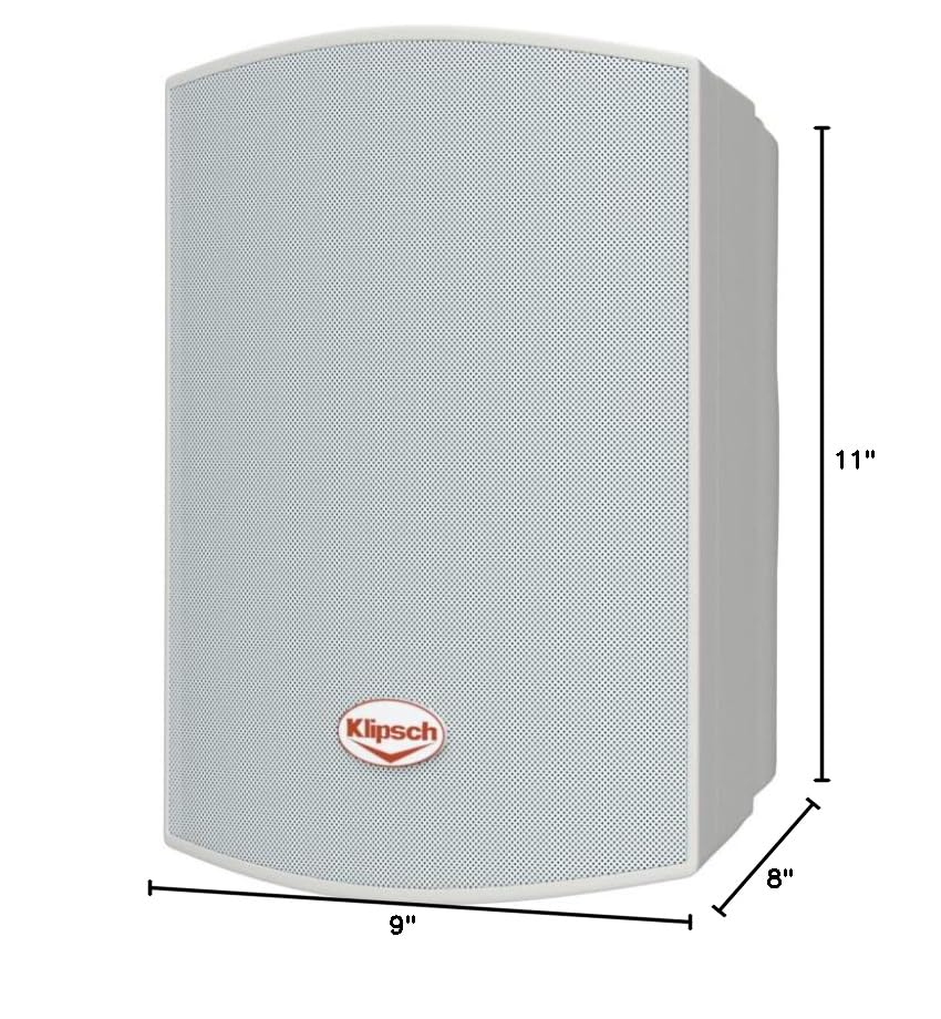 Klipsch AW-525 Indoor/Outdoor Speaker - White (Pair) - CookCave