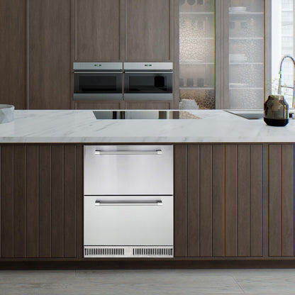 KOKEBREN 24 inch Undercounter Refrigerator, 5.12 Cu.Ft Outdoor Fridge for Patio, Wine and Beverage Refrigerator, Drawer Refrigerator Under Counter Fridge Ideal for Home and Commercial - CookCave