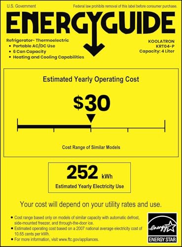 Koolatron Mini Fridge - Refrigerator for Bedroom Office, Portable Table Top Beverage Cooler, 12V 110V Refrigerador For Drinks, Soda, Wine, Breast Milk, Use In Car, Dorm, Outdoor, Patio, 6 Can - CookCave