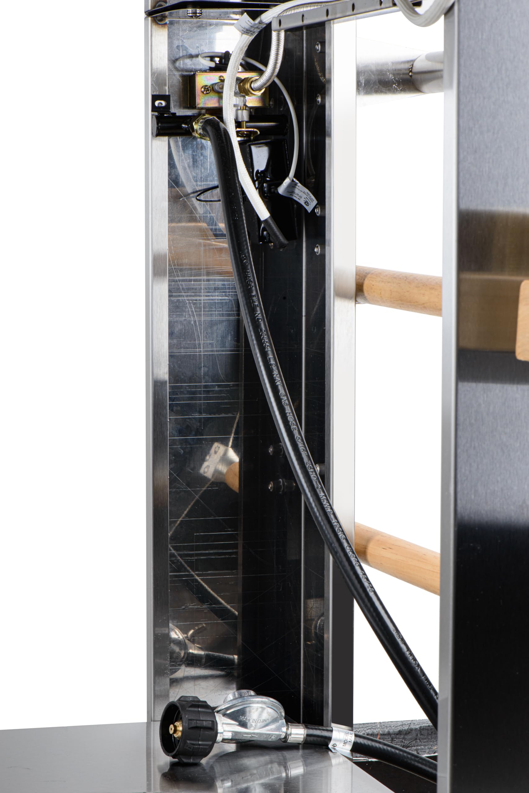 KoolMore KM-OKS-DFPO 32 in. Outdoor Gas and Wood Fired Pizza Oven in Stainless-Steel, Silver - CookCave