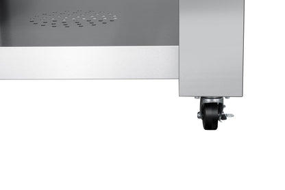 KoolMore KM-OKS-WFPO 32 in. Outdoor Wood Fired Pizza Oven in Stainless-Steel, Silver - CookCave