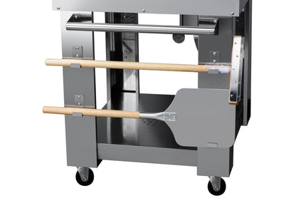 KoolMore KM-OKS-WFPO 32 in. Outdoor Wood Fired Pizza Oven in Stainless-Steel, Silver - CookCave