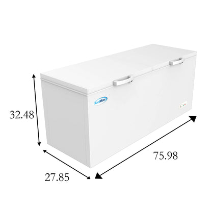 KoolMore SCF-20C Chest Freezer, 20 cu. Ft, White - CookCave