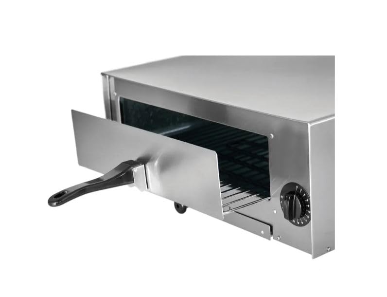 Kratos Commercial Countertop Pizza Oven, Stainless Steel Electric Pizza/Snack Oven with Timer, Fits 12" Pizzas, 120V, 1450 Watts, For Commercial and Home Use - CookCave