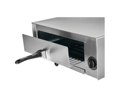 Kratos Commercial Countertop Pizza Oven, Stainless Steel Electric Pizza/Snack Oven with Timer, Fits 12" Pizzas, 120V, 1450 Watts, For Commercial and Home Use - CookCave