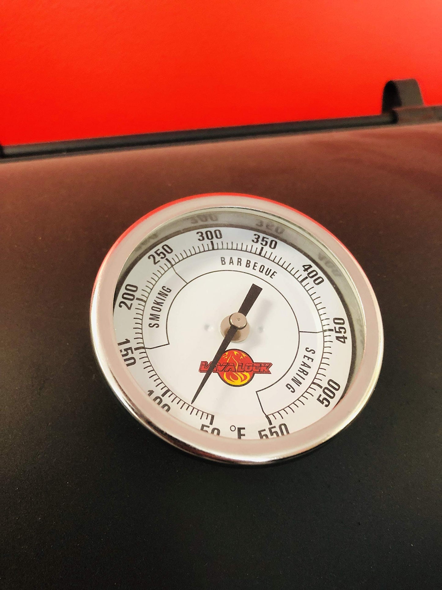 LavaLock® 3" Adjustable Gas Charcoal Smoker Pit Grill BBQ Thermometer Electric Heavy Duty Stainless 2.5" stem - CookCave