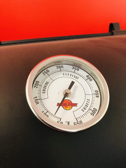 LavaLock® 3" Adjustable Gas Charcoal Smoker Pit Grill BBQ Thermometer Electric Heavy Duty Stainless 2.5" stem - CookCave
