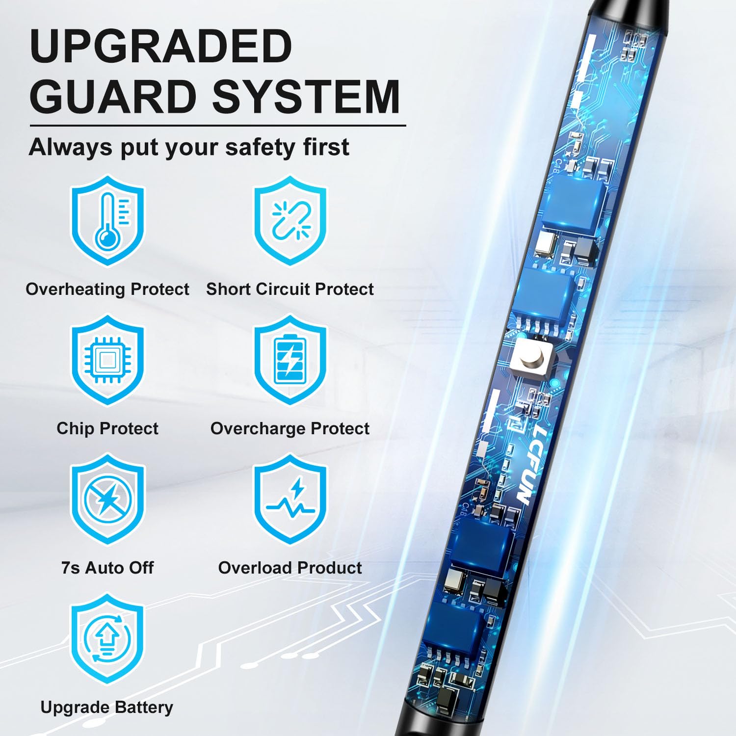 LcFun Electric Candle Lighter Windproof USB Rechargeable Plasma Lighter with LED Battery Display, 3 Pack Flameless Long Arc Lighters for Grill BBQ Camping Fireplace Stove(Black,Blue,Silver) - CookCave