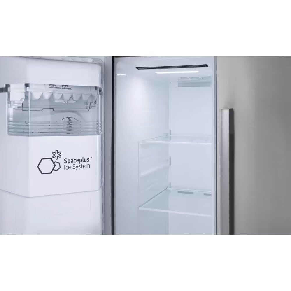 LG LS27T3230S 27 Cu. Ft. Stainless Side-by-Side Smart Refrigerator - CookCave