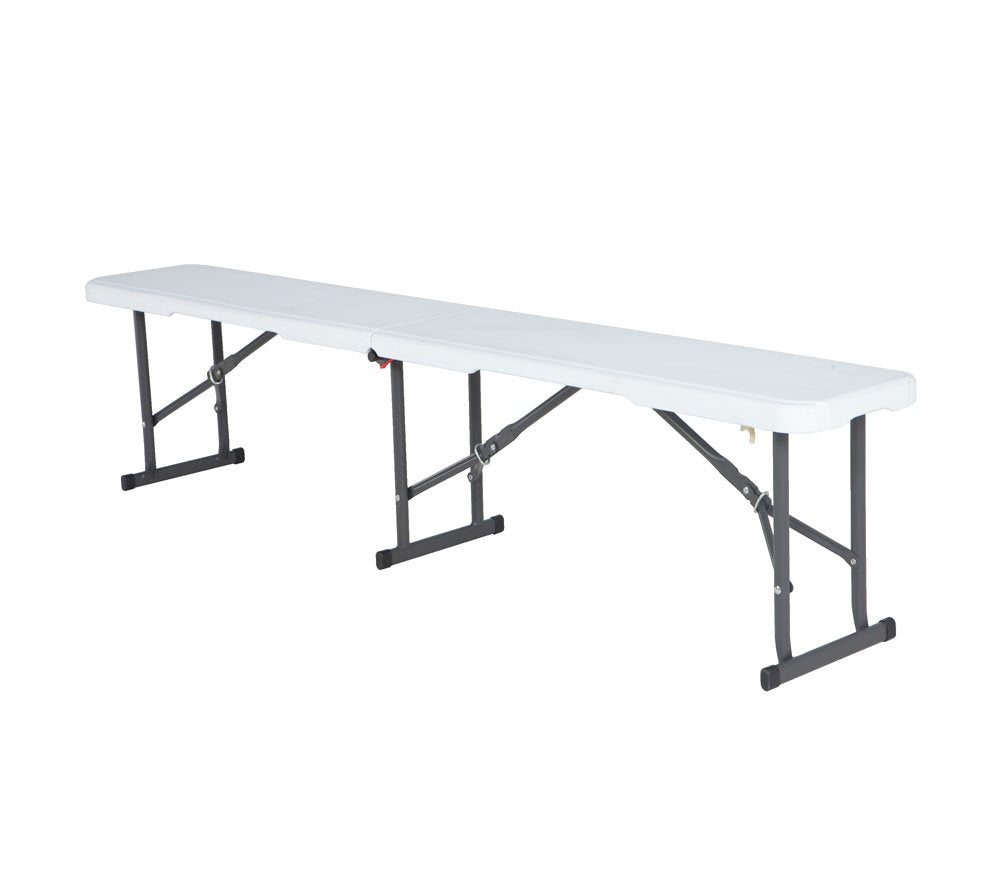Lifetime 80305 Portable Folding Bench, White - CookCave