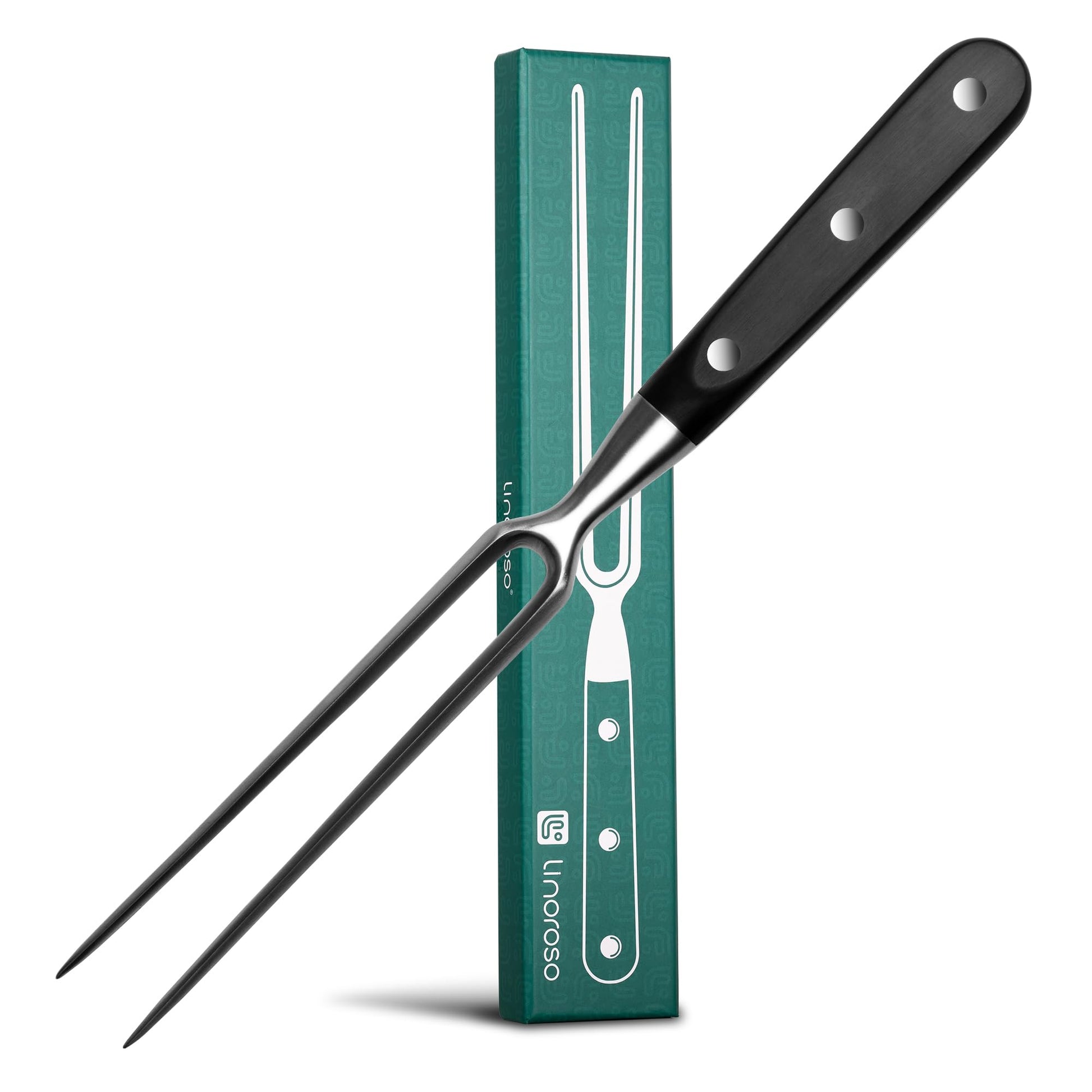 linoroso Meat Carving Fork 11 inch, Razor Sharp Carving Fork Barbecue Fork BBQ Tools Meat Forks Stainless Steel - CookCave