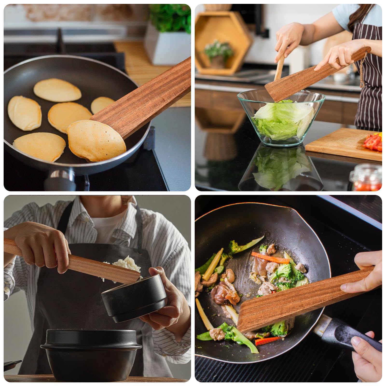 LorisArm 9.8″ Acacia Wooden Mini Spatula, Small Kitchen/Outdoor Spatula Turner, Egg Scraper, Flat Wooden Turner, Wood Cooking Utensil, Wood Flipper, Spatulas for Flipping, Serving, Scraping & Turning. - CookCave