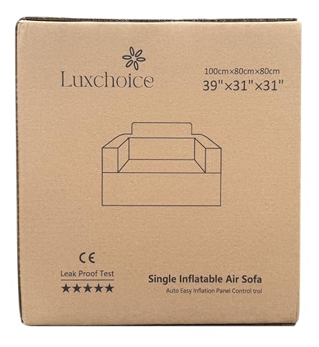 Luxchoice Inflatable Couch Multifunctional Durable Inflatable Sofa with Built in Pump Inflatable Furniture Portable Blow Up Couch for Camping Outdoor Travel Home Backyard - CookCave