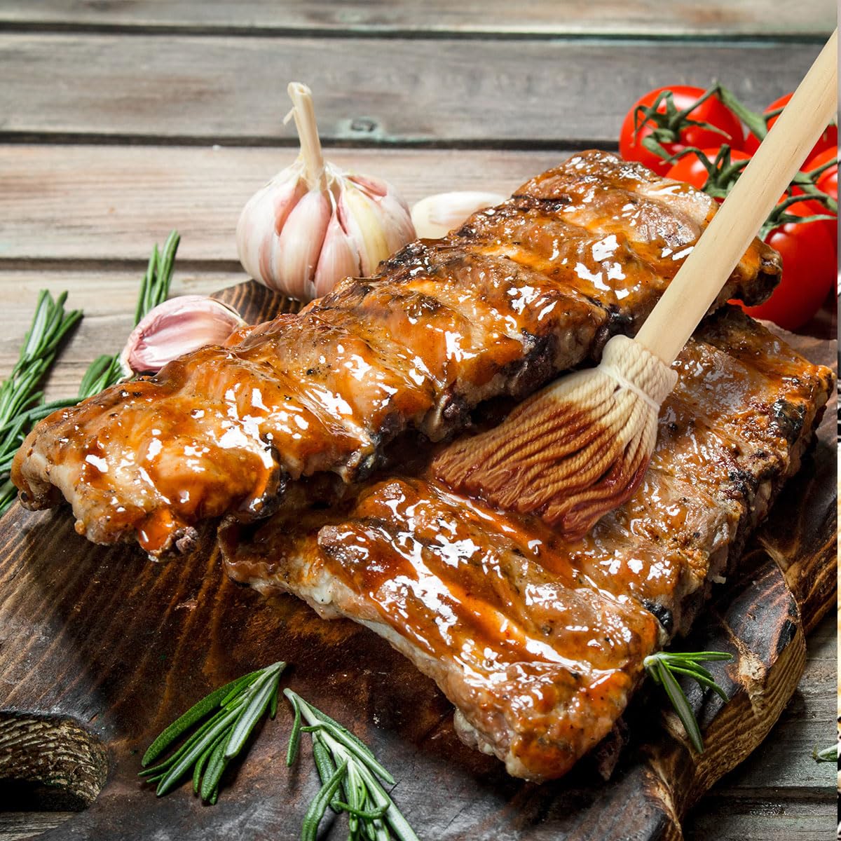 LZMS 10 Packs Backyard 12" Brush - BBQ Basting Brush Mop for Outdoor Grill/Picnic Barbeque Grilling Smoking Steak，Lightweight, Easy Dipping, Food Grade - CookCave