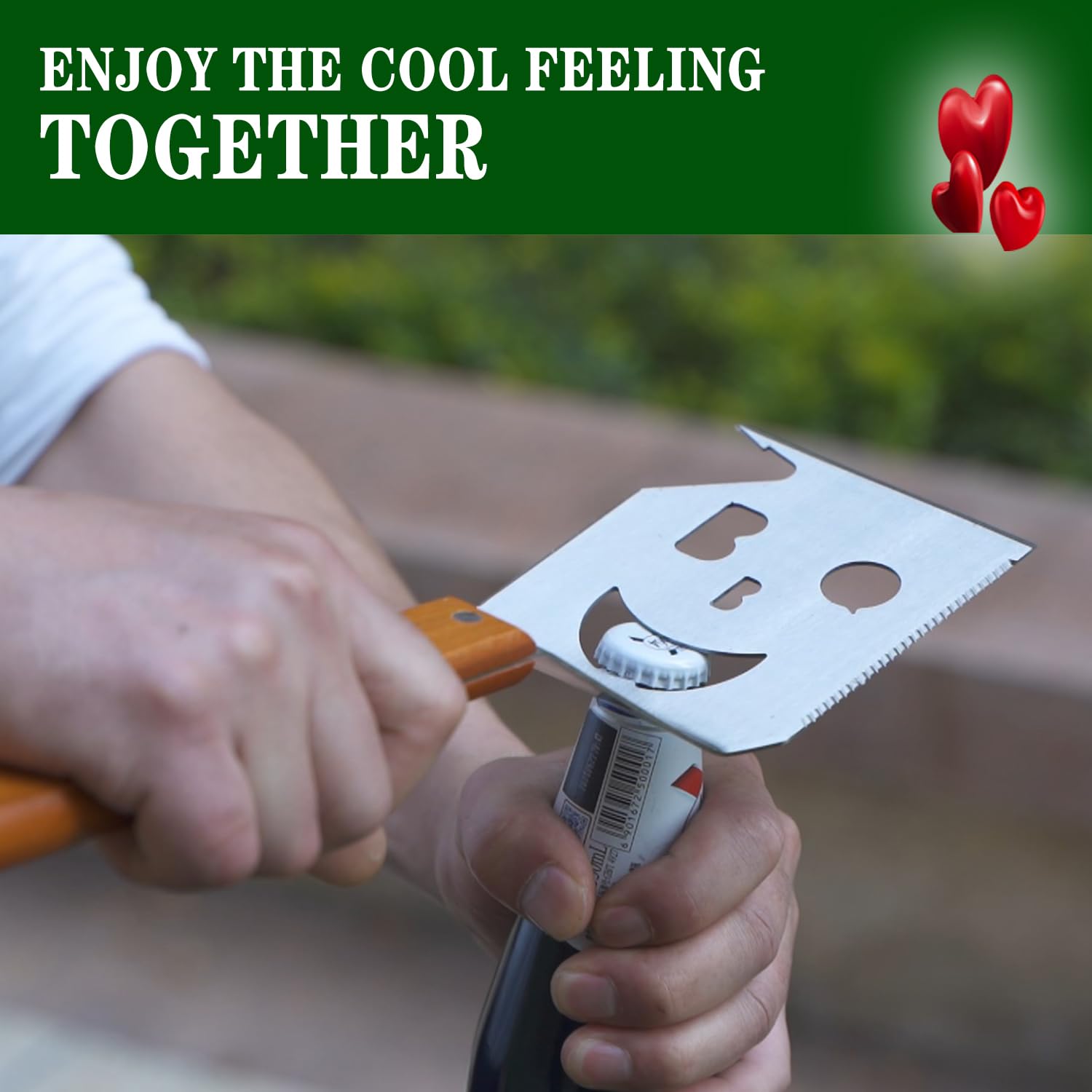 M-HHonger BBQ Gift for Men Dad Husband, Fathers Day Birthday Gifts, 7 in 1 Grill Spatula, Fun BBQ Accessories, Funny Grill Spatula for Outdoor Cooking, Outdoor Cooking Camping Multifunctional Tool - CookCave