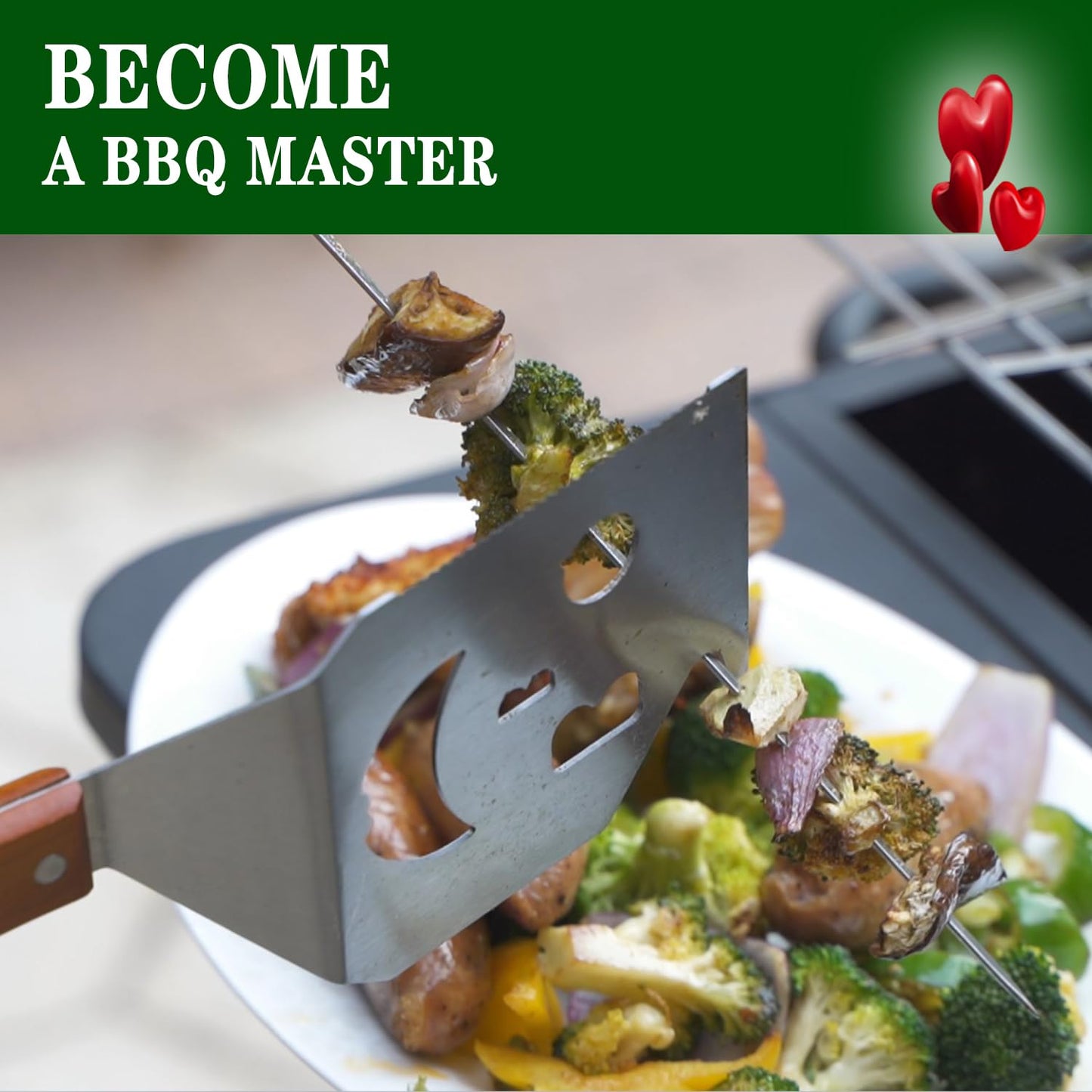 M-HHonger BBQ Gift for Men Dad Husband, Fathers Day Birthday Gifts, 7 in 1 Grill Spatula, Fun BBQ Accessories, Funny Grill Spatula for Outdoor Cooking, Outdoor Cooking Camping Multifunctional Tool - CookCave