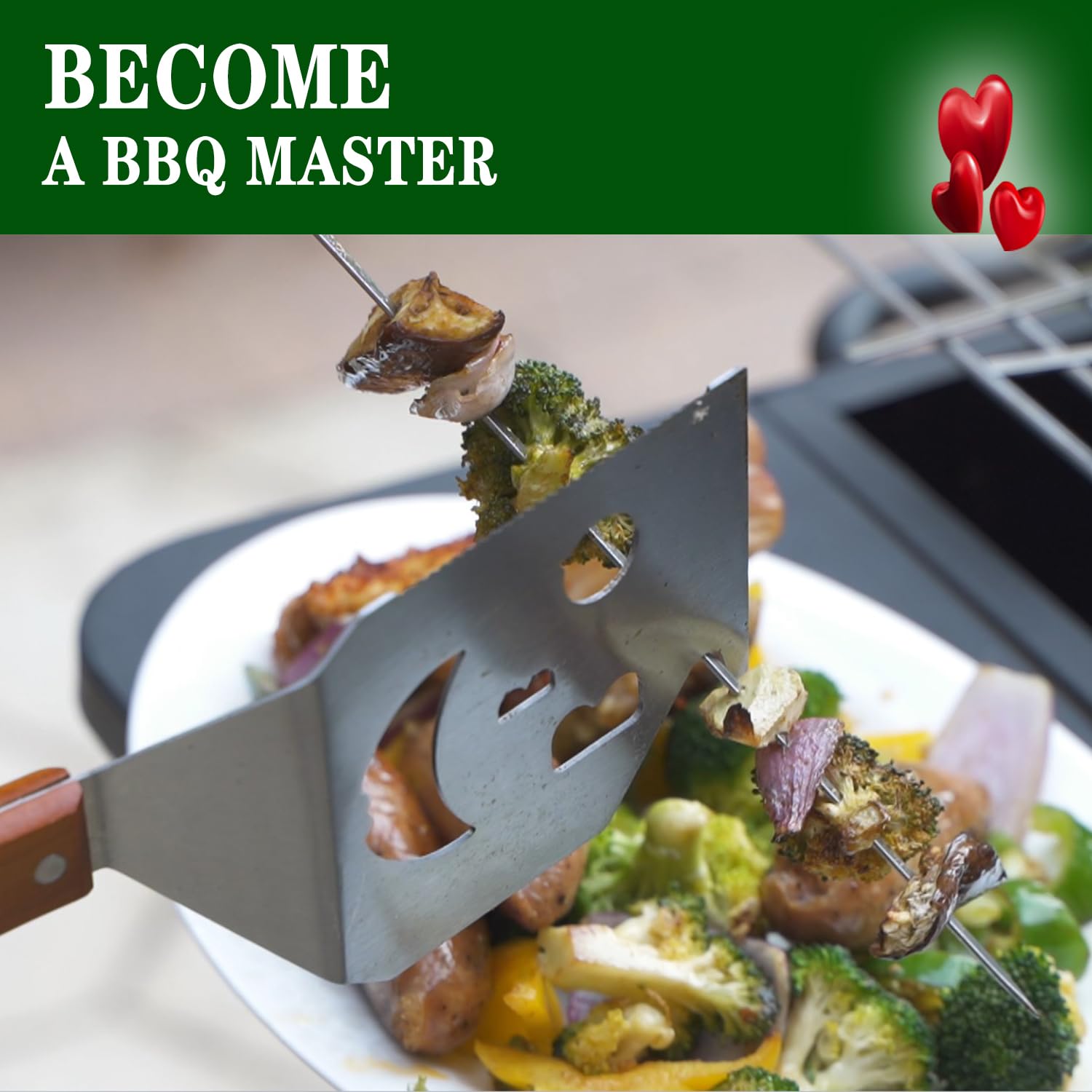 M-HHonger BBQ Gift for Men Dad Husband, Fathers Day Birthday Gifts, 7 in 1 Grill Spatula, Fun BBQ Accessories, Funny Grill Spatula for Outdoor Cooking, Outdoor Cooking Camping Multifunctional Tool - CookCave