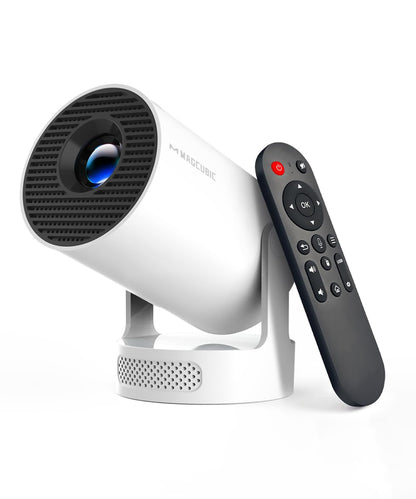 Magcubic Mini Projector 4K support with WiFi 6 and Bluetooth 5.4, 5w Soundbase Speaker, Auto Vertical Keystone 180°Rotatable Portable Proyector for Home Bedroom Outdoor HY300Pro+ - CookCave