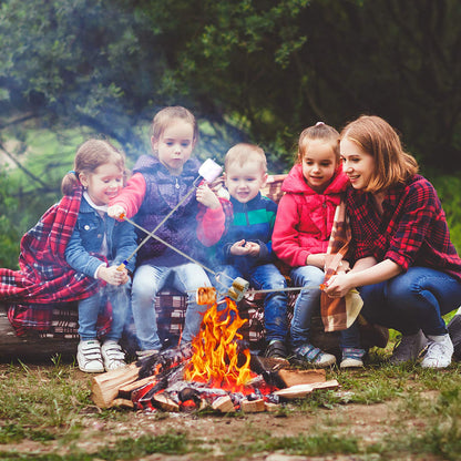 Marshmallow Roasting Sticks, Telescoping Smores Sticks for Open Fire Pit, 32 Inch Long Marshmallow Toasting Barbecue Forks S’mores Skewers for Campfire Camping Hotdog Hot Dog Bonfire Grill, 5 Pack - CookCave