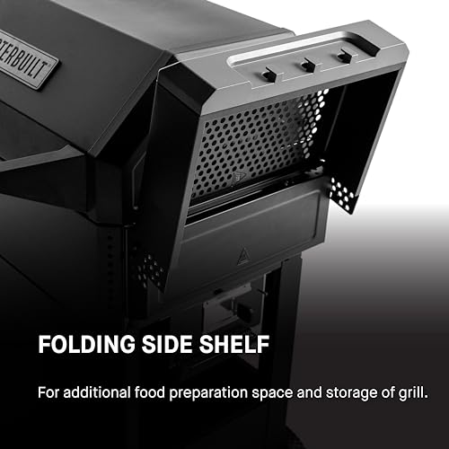 Masterbuilt AutoIgnite 545 Digital Charcoal Grill and Smoker Combo for Easy Grilling, Digital Control, App, Sear Plate, Mini Hopper and 545 BBQ Cooking Square In. in Black - CookCave