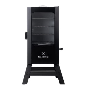 Masterbuilt® 30-inch Digital Electric Vertical BBQ Smoker with Leg Kit, Side Wood Chip Loader and 710 Cooking Square Inches in Black, Model MB20070421 - CookCave