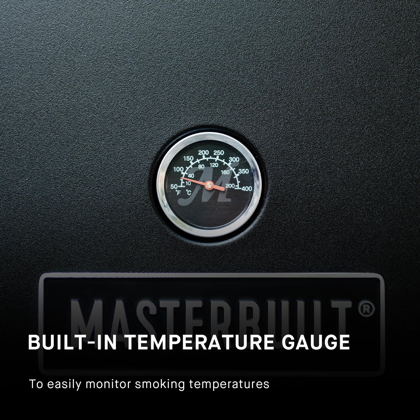 Masterbuilt® 30-inch Electric Vertical BBQ Smoker with Analog Temperature Control, Chrome Smoking Racks and 535 Cooking Square Inches in Black, Model MB20070210 - CookCave