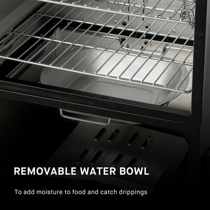 Masterbuilt® 40-inch ThermoTemp Propane Gas Vertical BBQ Smoker with Analog Temperature Control and 960 Cooking Square Inches in Black, Model MB20051316 - CookCave