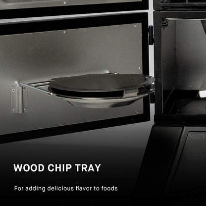 Masterbuilt® 40-inch ThermoTemp Propane Gas Vertical BBQ Smoker with Analog Temperature Control and 960 Cooking Square Inches in Black, Model MB20051316 - CookCave