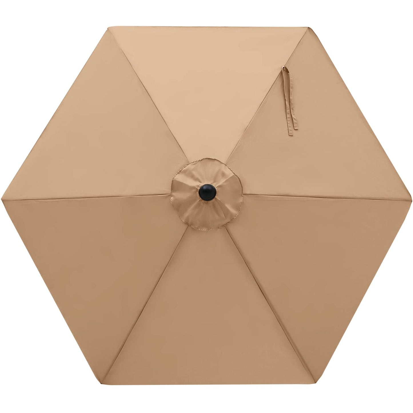 MASTERCANOPY Patio Umbrella 7.5 ft Replacement Canopy for 6 Ribs-Beige Canopy Only - CookCave