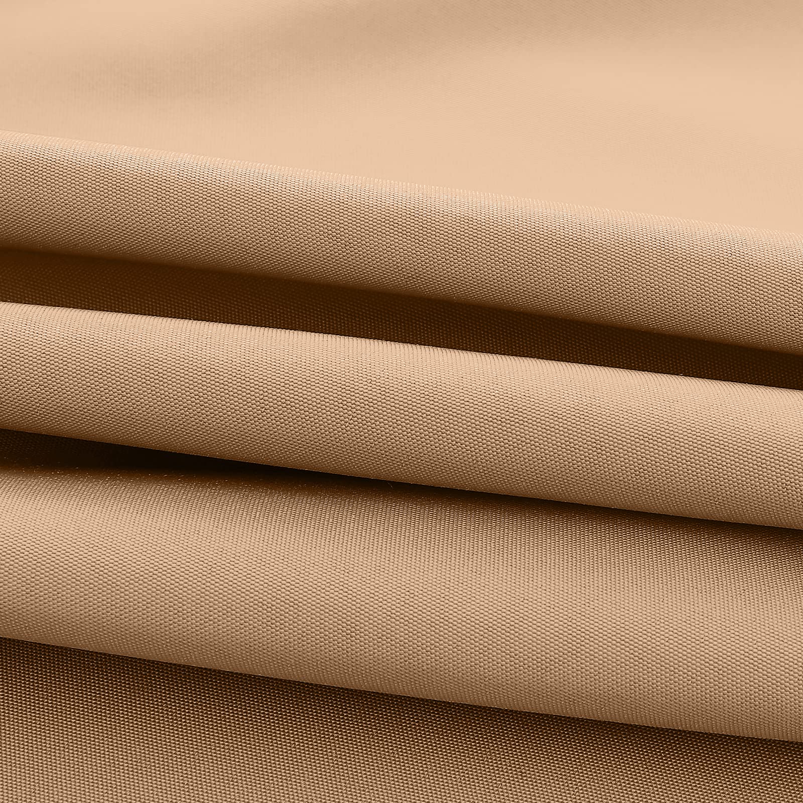 MASTERCANOPY Patio Umbrella 7.5 ft Replacement Canopy for 6 Ribs-Beige Canopy Only - CookCave