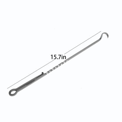 Meat Hook Flipper,BBQ Food Turner,Pigtail Flipper Hook,Stainless Steel Meat Turner Hook for Grilling & Smoking,Great Tool for BBQ,Turning Vegetables and Meats BBQ Grill (Meat Hook Flipper) - CookCave