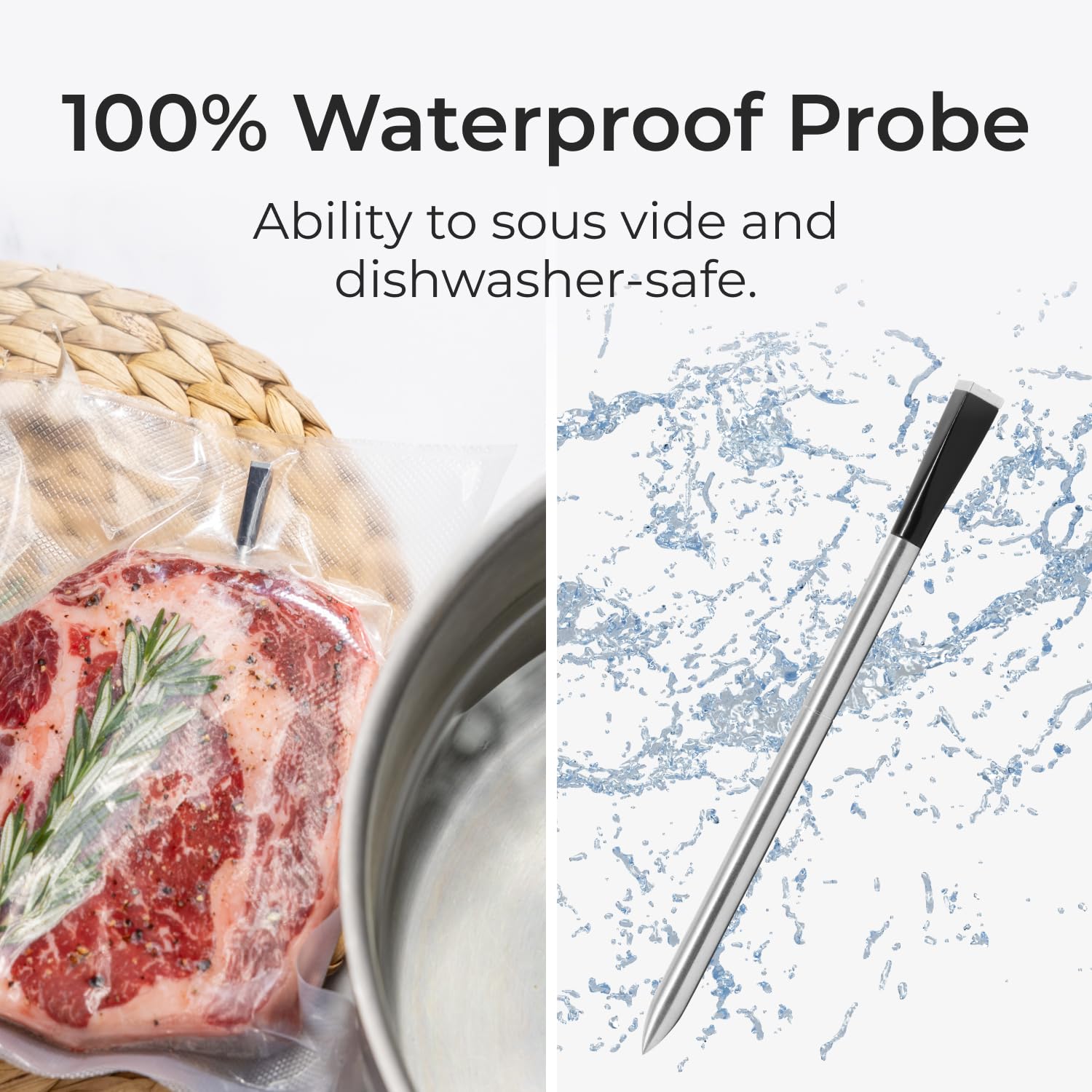MEATER Block: WiFi Smart Wireless Meat Thermometer | 4 Probes, Long Range | Perfect for BBQ, Oven, Grill, Kitchen, Smoker, Air Fryer | Apple Watch, Alexa Compatible | iOS & Android App - CookCave