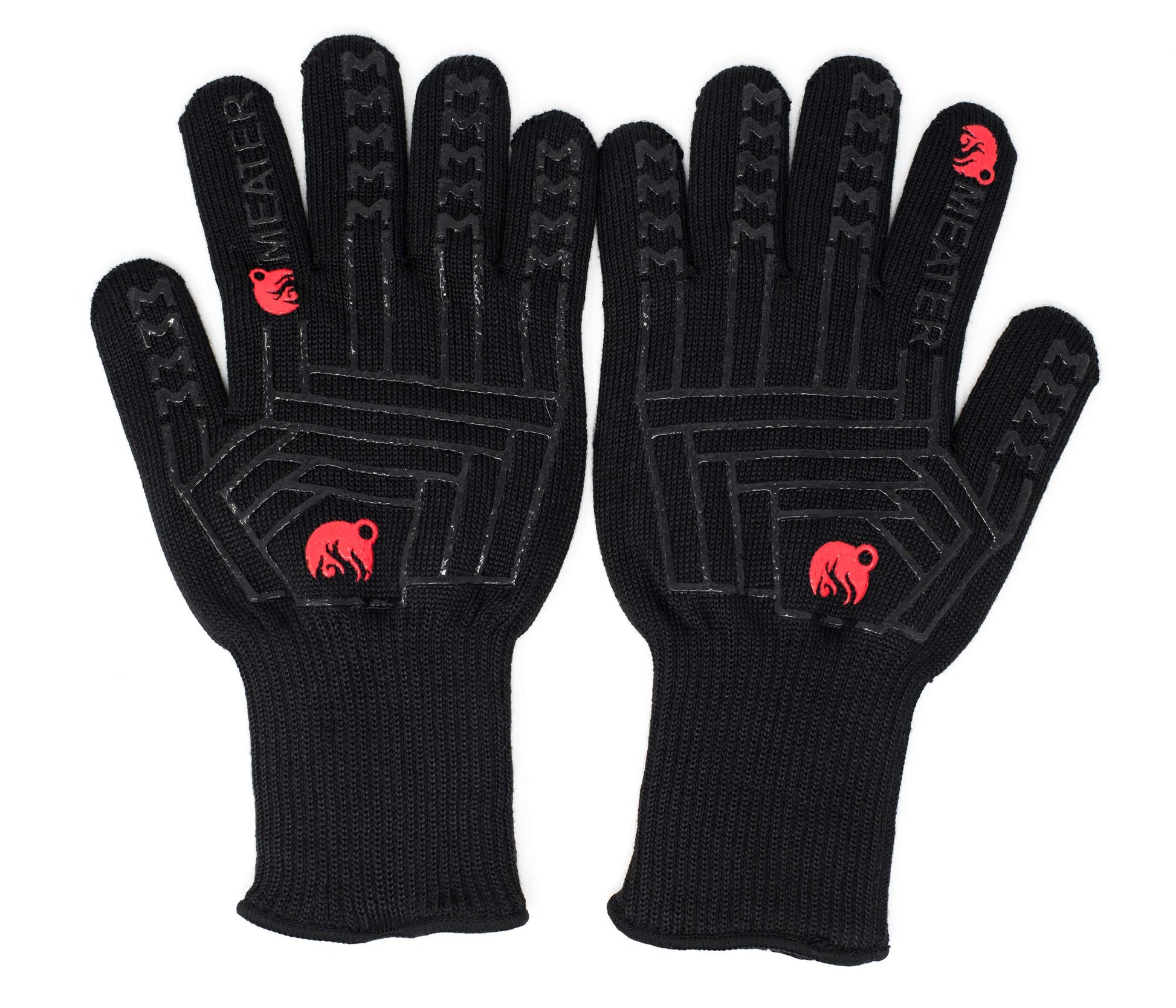MEATER Mitts - Heat Resistant BBQ Gloves - Premium Cooking Gloves for Grill, Smoker, Oven, and Baking - Non-Slip, High-Temperature Protection, Extra Long Cuffs - CookCave