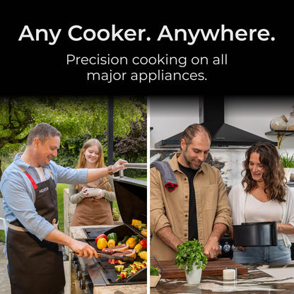 MEATER Pro: Smart Bluetooth Wireless Meat Thermometer Digital | 1000°F Heat Resistance | Long Range | Certified Accuracy | BBQ, Oven, Grill, Smoker, Air Fryer, Deep Fryer | Delicious Recipes in App - CookCave