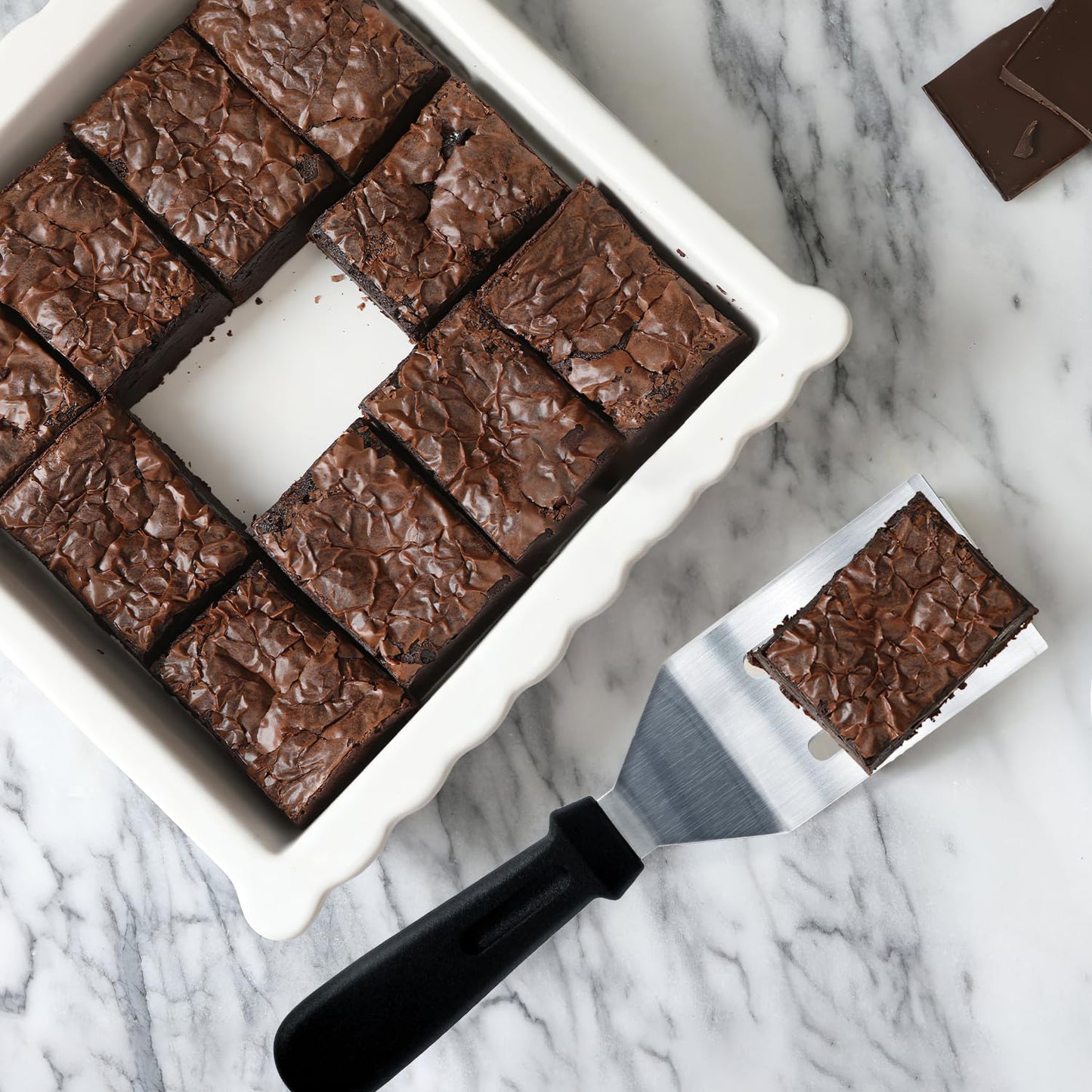 Metal Spatulas 2 Pieces, Stainless Steel Spatula with Heat Resistant Handle, 9.8 Inch Stainless Steel Spatula Ideal for Desserts, Pancakes, Eggs, Griddle Scraper or BBQ - CookCave