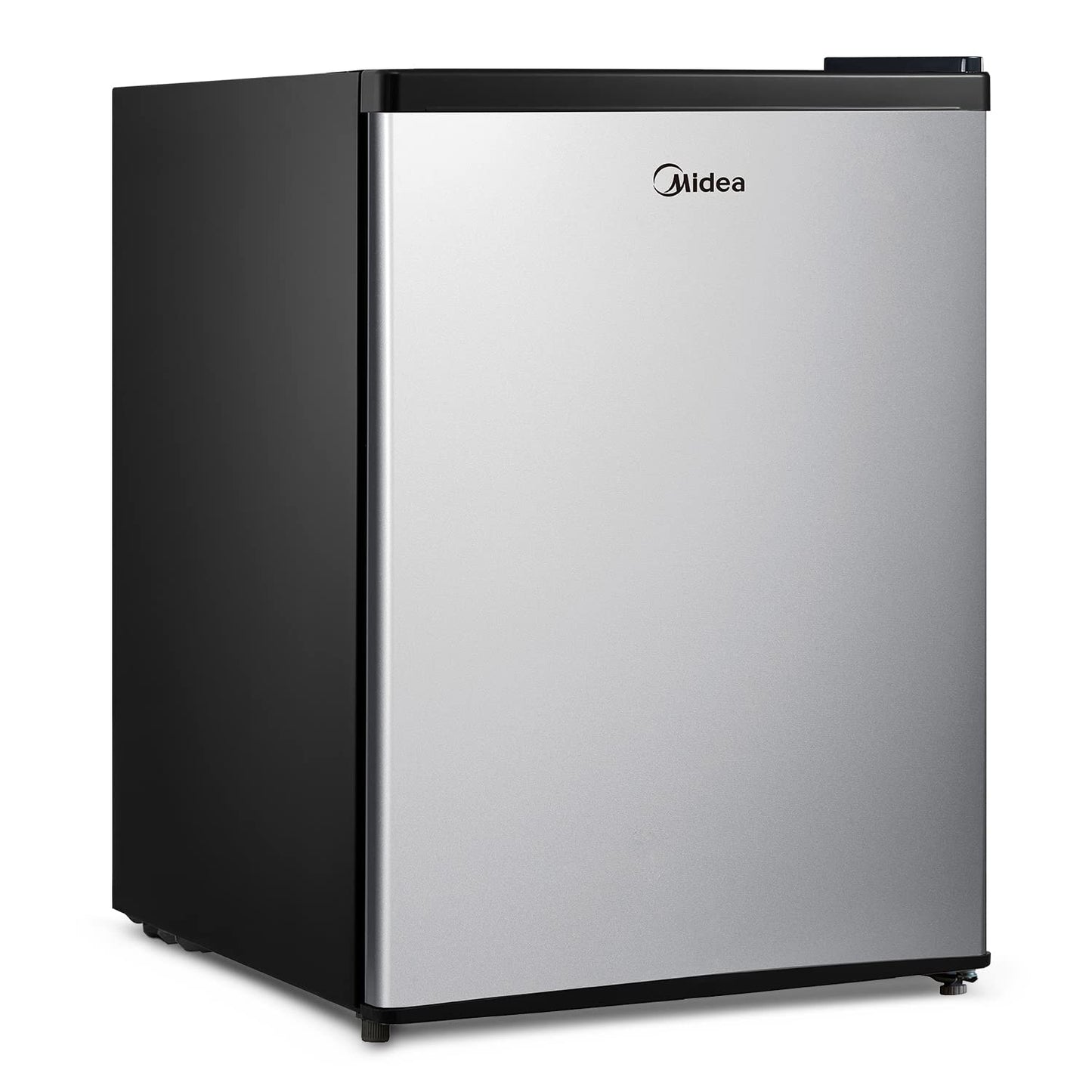 Midea WHS-87LSS1 Refrigerator, 2.4 Cubic Feet, Stainless Steel - CookCave