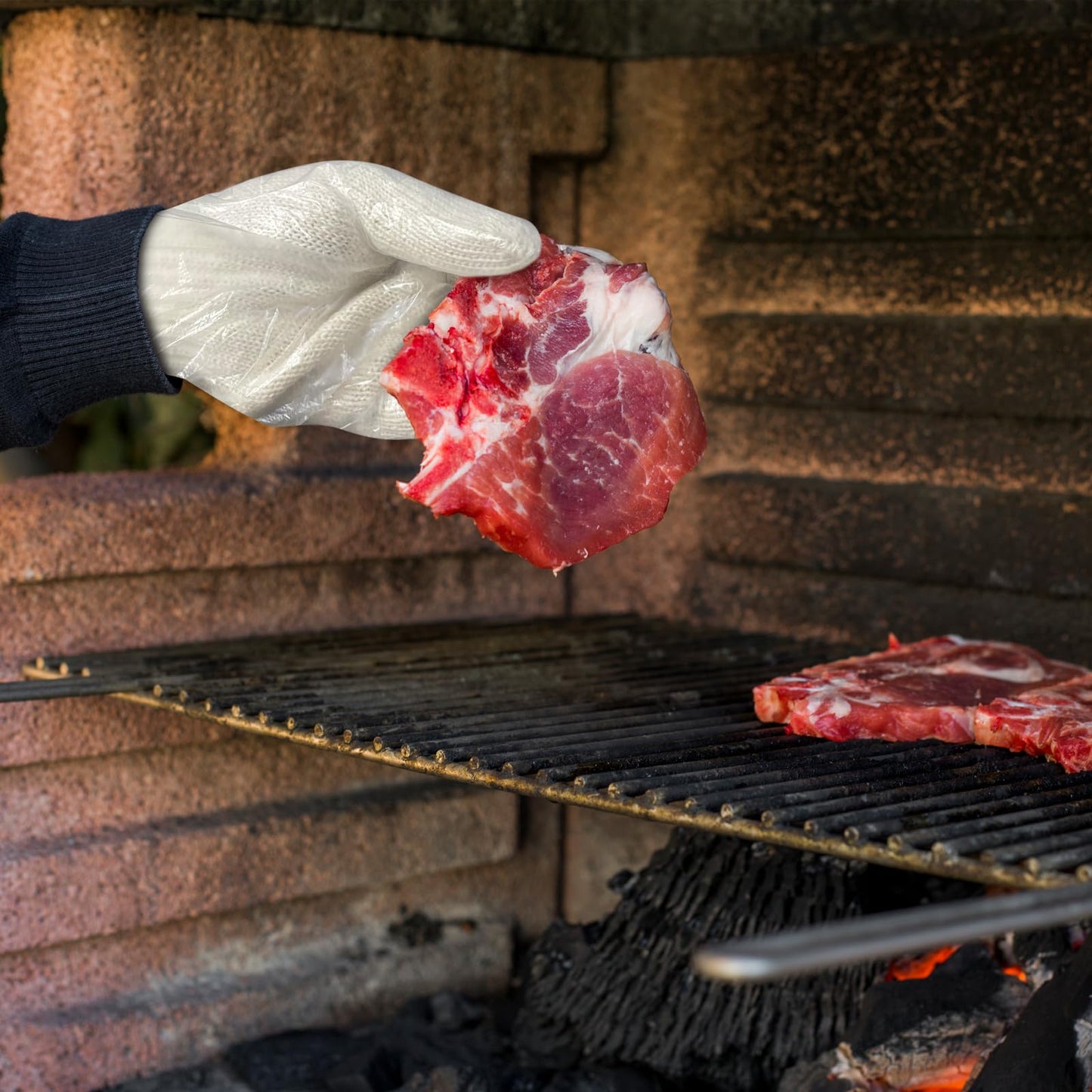 MIG4U 12 Pairs Work Gloves - Cotton String Gloves for Safety Work - Glove Liner Hand Saver Heat Protection for BBQ (Large, Heavy) - CookCave