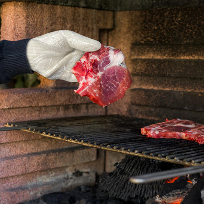 MIG4U 12 Pairs Work Gloves - Cotton String Gloves for Safety Work - Glove Liner Hand Saver Heat Protection for BBQ (Large, Heavy) - CookCave