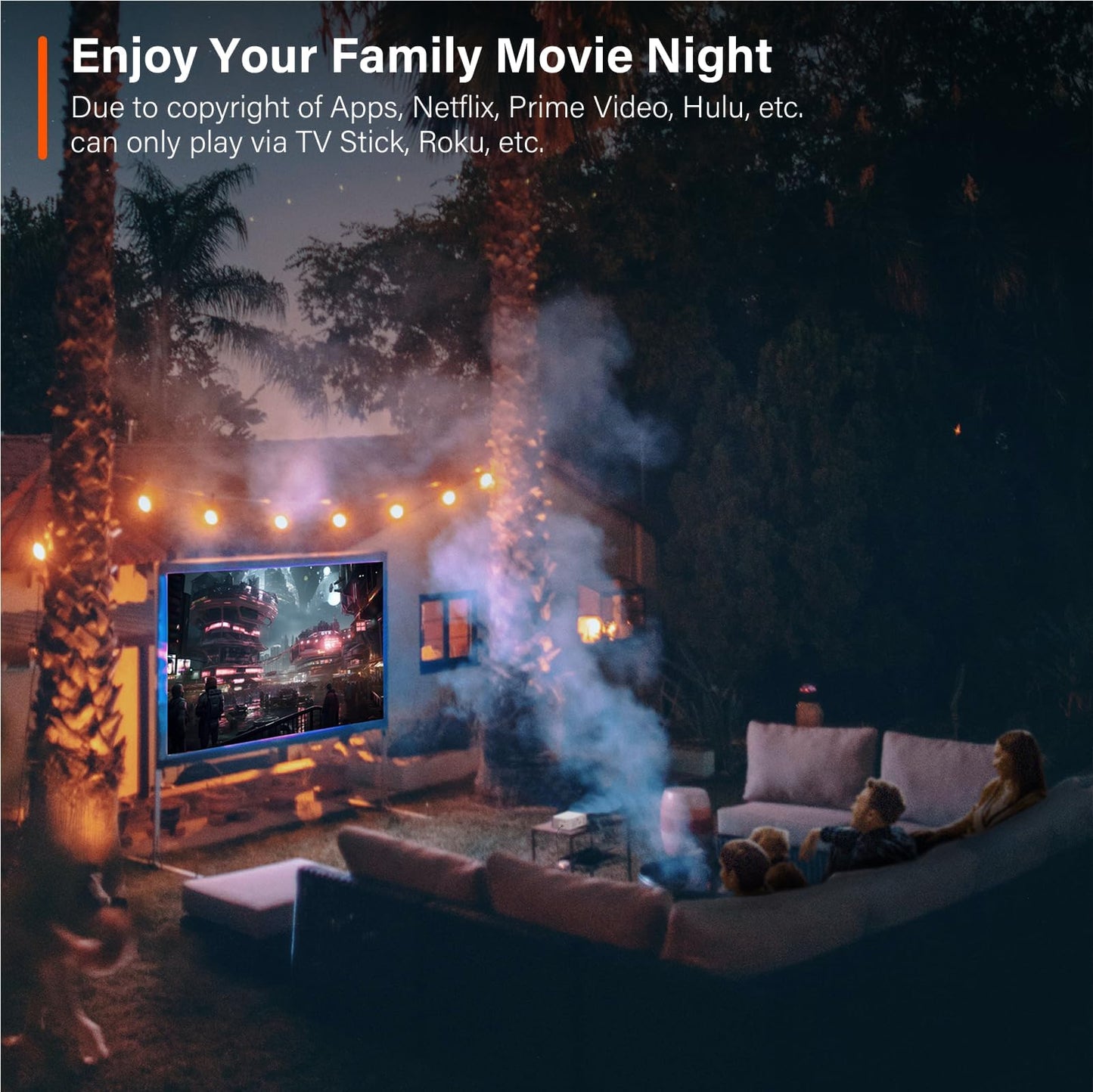 Mini Projector, VOPLLS 1080P Full HD Supported Video Projector, Portable Outdoor Home Theater Movie Projector, 50% Zoom, Compatible with HDMI, USB, AV, Smartphone/Tablet/Laptop (Small Projector) - CookCave